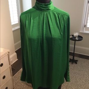 Zara Green Silk Tunic